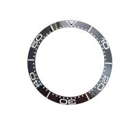 ROUHO Céramique Lunette de Montre, Insert Rechange, Anneau Poli Incrustation Façade Composant pour Omega Seamaster 300M