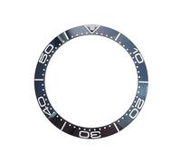 ROUHO Céramique Lunette de Montre, Insert Rechange, Anneau Poli Incrustation Façade Composant pour Omega Seamaster 300M