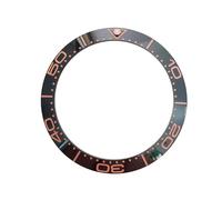 ROUHO Céramique Lunette de Montre, Insert Rechange, Anneau Poli Incrustation Façade Composant pour Omega Seamaster 300M