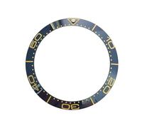 ROUHO Céramique Lunette de Montre, Insert Rechange, Anneau Poli Incrustation Façade Composant pour Omega Seamaster 300M