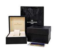 ROUHO Coffret Montre Couvercle Visible Boîte Montre en Bois avec Coussin Intérieur Ouverture Relevable Couvercle Visible pour Vacheron Constantin Overseas