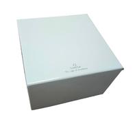 ROUHO Coffret Montre Simple Cuir Faux Rouge Cadre Bois Lourd Doublure Velours Présentoir Bijoux pour Omega