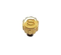 ROUHO Couronne Montre Acier Inoxydable, Accessoire Modifié Couronne Vissée Montres Compatible pour NH35 NH36 4R35/36 7S26 SKX007-#18
