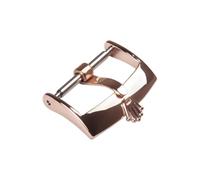 ROUHO Durable Bracelet Montre Boucle Ardillon - Solide Acier Inoxydable Bracelet Montre Remplacement Fermoir pour Rolex-Or Rose 12mm