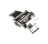 ROUHO Durable Bracelet Montre Boucle Déployante Acier Inoxydable Fermoir Pliant Remplacement Montre Accessoires pour Vacheron Constantin-Argent 20mm