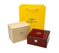 ROUHO Étui Montre en Bois Boîte de Rangement Montre avec Support Rembourré et Intérieur Lisse Structure Stable Base Compacte pour Breitling Avenger