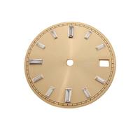 ROUHO Face de Montre Baguette Élégante, Une Plaque Cadran Soleillé 28.5mm Horlogerie pour Seiko NH35 NH36 Movement-G4