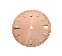ROUHO Face de Montre Baguette Élégante, Une Plaque Cadran Soleillé 28.5mm Horlogerie pour Seiko NH35 NH36 Movement-G5