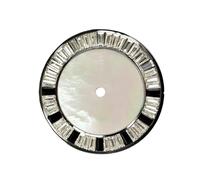 ROUHO Face de Montre Motif Coquillage, Une Plaque Cadran Nacre 28.5mm Horlogerie Personnalisée pour Seiko NH35 NH36 Movement-A6