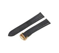 ROUHO Fait Main Cuir Pleine Fleur Bracelet de Montre Libération Rapide Remplacement Bracelet Montre pour Cartier Tank Solo London-Or Boucle 16mm