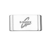 ROUHO Métal Gardien Loops Bracelet Montre, Smart Montre Remplacement Retient Accessoires pour Casio G-Shock 5600 6900 110 GW-9400-Argent 22mm