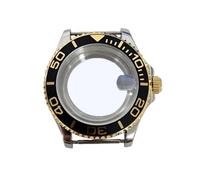 ROUHO Pièces Modding Montre 40mm Acier Inoxydable, Fond Boîtier Verre Saphir Loupe Date pour Mouvement NH35 NH36-#5