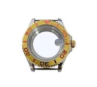 ROUHO Pièces Modding Montre 40mm Acier Inoxydable, Fond Boîtier Verre Saphir Loupe Date pour Mouvement NH35 NH36-#13