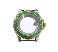 ROUHO Pièces Modding Montre 40mm Acier Inoxydable, Fond Boîtier Verre Saphir Loupe Date pour Mouvement NH35 NH36-#4