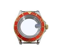 ROUHO Pièces Modding Montre 40mm Acier Inoxydable, Fond Boîtier Verre Saphir Loupe Date pour Mouvement NH35 NH36-#9
