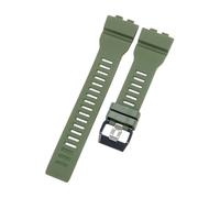 ROUHO Premium Silicone Caoutchouc Bracelet Montre - Étanche Flexible & Durable Remplacement Sangle Montre pour Casio GBA-800 GBD-800 GMA-B80-Vert