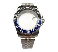 ROUHO Remplacement Boîtier Montre Insert Lunette, 40mm 316L Acier Inoxydable Kit Bracelet Boîtier Montre pour Rolex-B Convient pour Mouvement NH35