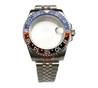 ROUHO Remplacement Boîtier Montre Insert Lunette, 40mm 316L Acier Inoxydable Kit Bracelet Boîtier Montre pour Rolex-F Convient pour Mouvement 8215