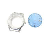 ROUHO Rétro Habillée Montre Pièces Mod - Adapté pour Mouvement Seiko NH35 NH36 NH38, 35mm Grand Cadran Remplacement Modification Kits pour Seiko-Boîtier Montre + Cadrans D