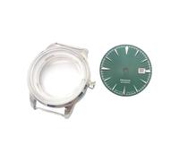 ROUHO Rétro Habillée Montre Pièces Mod - Adapté pour Mouvement Seiko NH35 NH36 NH38, 35mm Grand Cadran Remplacement Modification Kits pour Seiko-Boîtier Montre + Cadrans C
