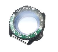 ROUHO Robuste Noir 42mm Plongée Boîtier Montre Double Couche Saphir Lentille Adapté pour Mouvement Automatique NH35, Mod Boîtier Montre Kit pour Seiko SKX007-S 2