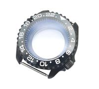 ROUHO Robuste Noir 42mm Plongée Boîtier Montre Double Couche Saphir Lentille Adapté pour Mouvement Automatique NH35, Mod Boîtier Montre Kit pour Seiko SKX007-S 7