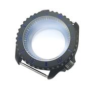 ROUHO Robuste Noir 42mm Plongée Boîtier Montre Double Couche Saphir Lentille Adapté pour Mouvement Automatique NH35, Mod Boîtier Montre Kit pour Seiko SKX007-S 4