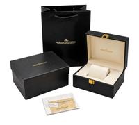 ROUHO Support Montre en Cuir Étui Montre à Rabat avec Coussin Moelleux et Doublure Douce Bouton Pression Table de Nuit pour Jaeger-LeCoultre