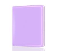 Rouidr Petit portefeuille pour femme avec fermeture éclair et fenêtre pour carte d'identité, violet