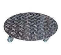 Roule-plante aluminium argent rond ∅40 cm