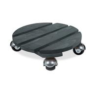 Roule-plante Basics bois rond 30 cm - Anthracite - Origine France Garantie