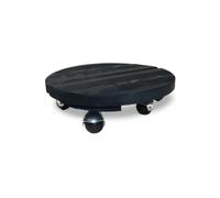 Roule plante BOIS rond 30 cm - Anthracite - Origine France Garantie
