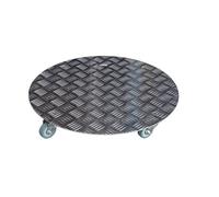 Roule plante en aluminium - LOUIS MOULIN - Ø50 cm - 5 roulettes dont 1 avec frein