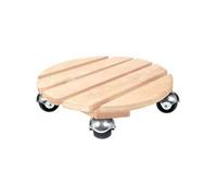 Louis MOULIN Roule-plante rond Basics bois brut Ø37,5 cm