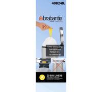 Rouleau 20 sacs poubelles 3 l blanc Code A Brabantia