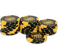 Rouleau 25 jetons Premium Poker Jaune