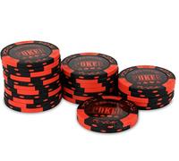 Rouleau 25 jetons Premium Poker Rouge