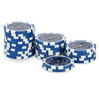 Rouleau 25 jetons Ultimate Poker Chips 10 Bleu