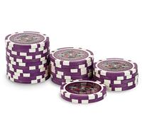 Rouleau 25 jetons Ultimate Poker Chips 500 Violet