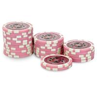 Rouleau 25 jetons Ultimate Poker Chips 5000 Rose