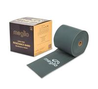 Rouleau 46m Bande Elastique de Resistance sans Latex MEGLIO - Bande Elastique Latex Free de Kinésithérapie, Fitness, Musculation, Pilates, Yoga, Rééducation Physique et motrice - 15cm x 46m