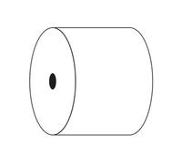 Exacompta - Réf. 40340E - Carton de 50 bobines pour tickets de caisse et balance - largeur 57 mm x diamètre 80 mm - mandrin 12 mm - 1 pli thermique 55g/m² - Métrage (+ ou - 2m) : 76 m - Blanc