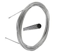 ROULEAU 5M CABLE ACIER GALVANISE DIAMETRE 1 5MM TORSADE MULTIBRIN GAZ ACCELERATEUR EMBRAYAGE FREIN TONDEUSE VELO MOTO MOBYLETTE