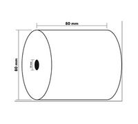 - Rouleau (8 cm x 76 m) - 55 g/m² - 1 rouleau(x) papier pour reçus