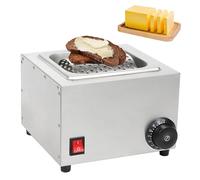 Rouleau à beurre électrique - Épandeur de beurre chauffant pour toasts, crêpes, sandwichs - Température réglable 0°C-110°C - Économisez 30% de beurre - Roue amovible en acier inoxydable 304