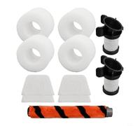 Rouleau à brosse de rechange pour Shark pour DuoClean - Forte puissance d'aspiration - Pour tapis, plancher en bois - Technologie double brosse - Convient pour IF200UKT IF200 IF250 IF260 - Lot de 5