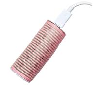 Rouleau à cheveux portable USB, bigoudis chauffants simples - Rouleau chaud de voyage rechargeable - Outil de coiffure avec pince auto-agrippante pour frange, cheveux courts, Sa conduction t