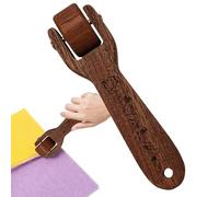 Rouleau à coudre en tissu pour couture, accessoires de matelassage, outil de pressage en bois, roulette de pressage pour tissu, matelassage, impression, papier peint, roue en tissu