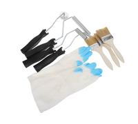 Rouleau à Couture pour Fibre de Verre, Kit de Réparation avec Brosse | Acier Inoxydable, Poignée Ergonomique Allongée, Plusieurs Tailles de Rouleau, Moufles Inclus pour Salle de Bain