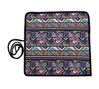Rouleau à Crayons, Trousse à Crayons, Trousse à Crayons Enroulable avec 20 Trous, Toile Lavable et Pliable pour Le Rangement des Stylos